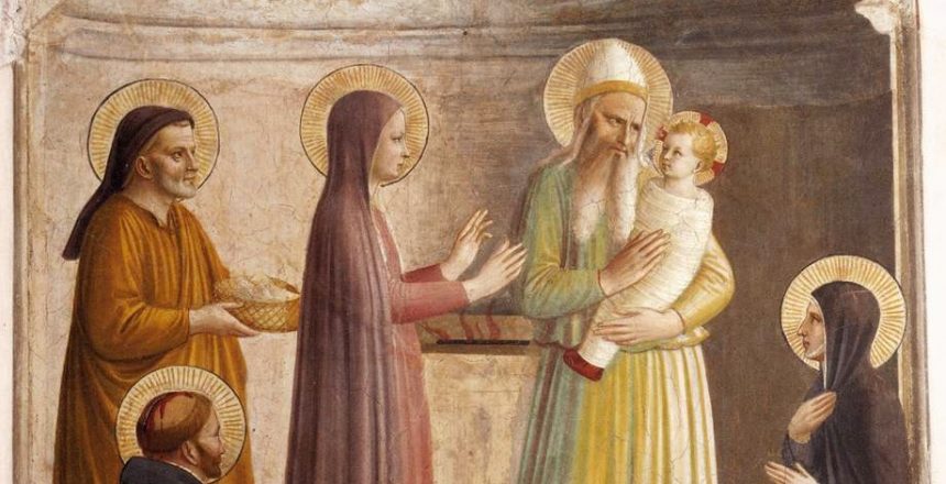 Fra Angelico (Italian artist, 1387-1455) Presentation of Jesus in the Temple. 1440